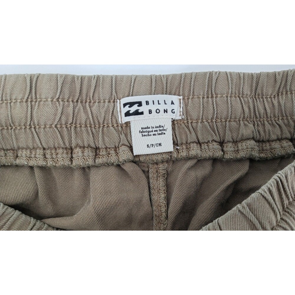 Billabong Coastal Beachy Taupe Dolphin Hem Lounge Shorts Boho Surf Girl Small - Picture 3 of 10